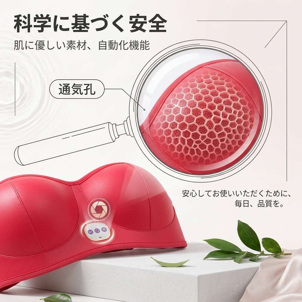 スマートマッサージャー「Fountain Berry」 バストアップ・美形サポート – 最大4カップアップ実現!