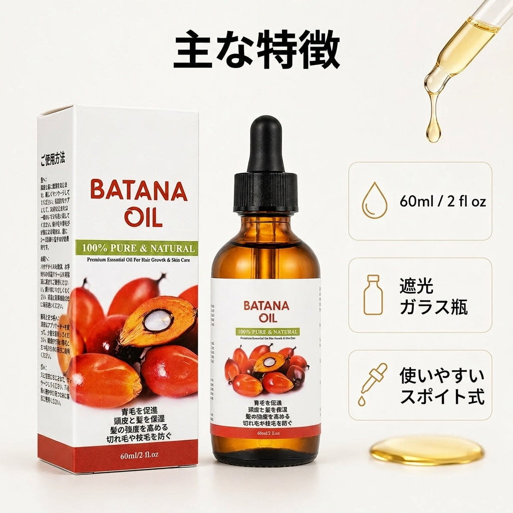 ピュアバターナ ローズマリー配合ヘアオイル