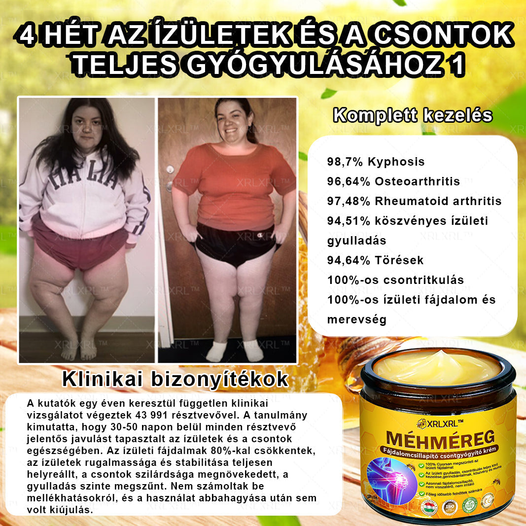 𝑿𝑹𝑳𝑿𝑹𝑳®🧑‍⚕️ Botulinum Toxin és Méhméreg Fájdalomcsillapító Csontgyógyító Krém (Felnőttek és idősek számára)