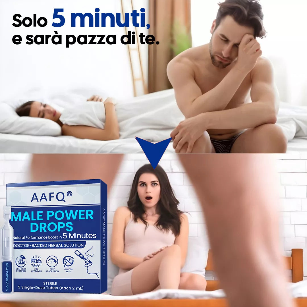 (Confezione Discreta) Gocce AAFQ® Vitalità Maschile – Versione 2025: Il Tuo Segreto in Tasca*