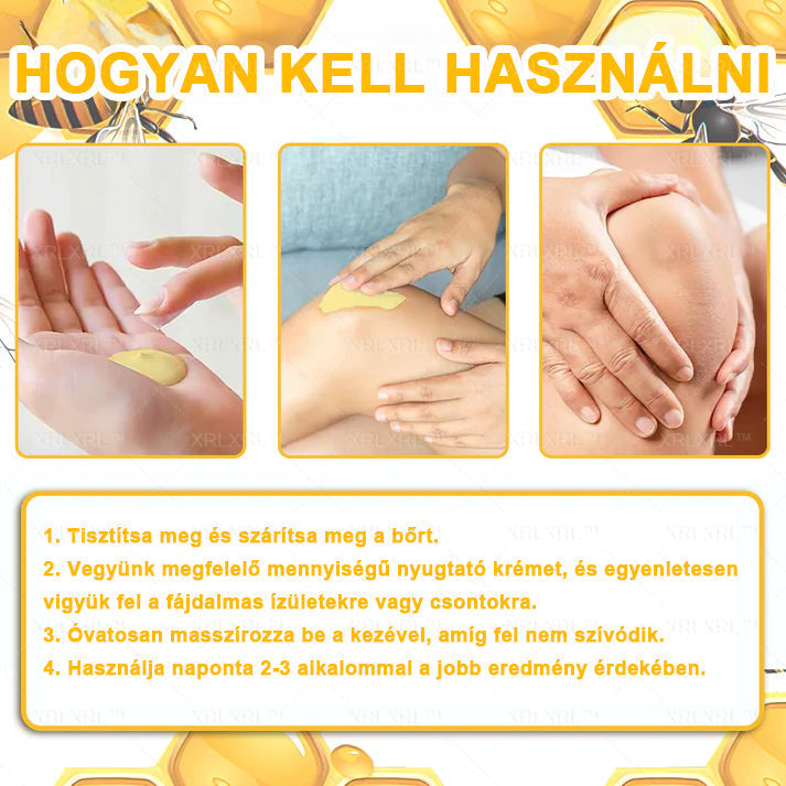 𝑿𝑹𝑳𝑿𝑹𝑳®🧑‍⚕️ Botulinum Toxin és Méhméreg Fájdalomcsillapító Csontgyógyító Krém (Felnőttek és idősek számára)