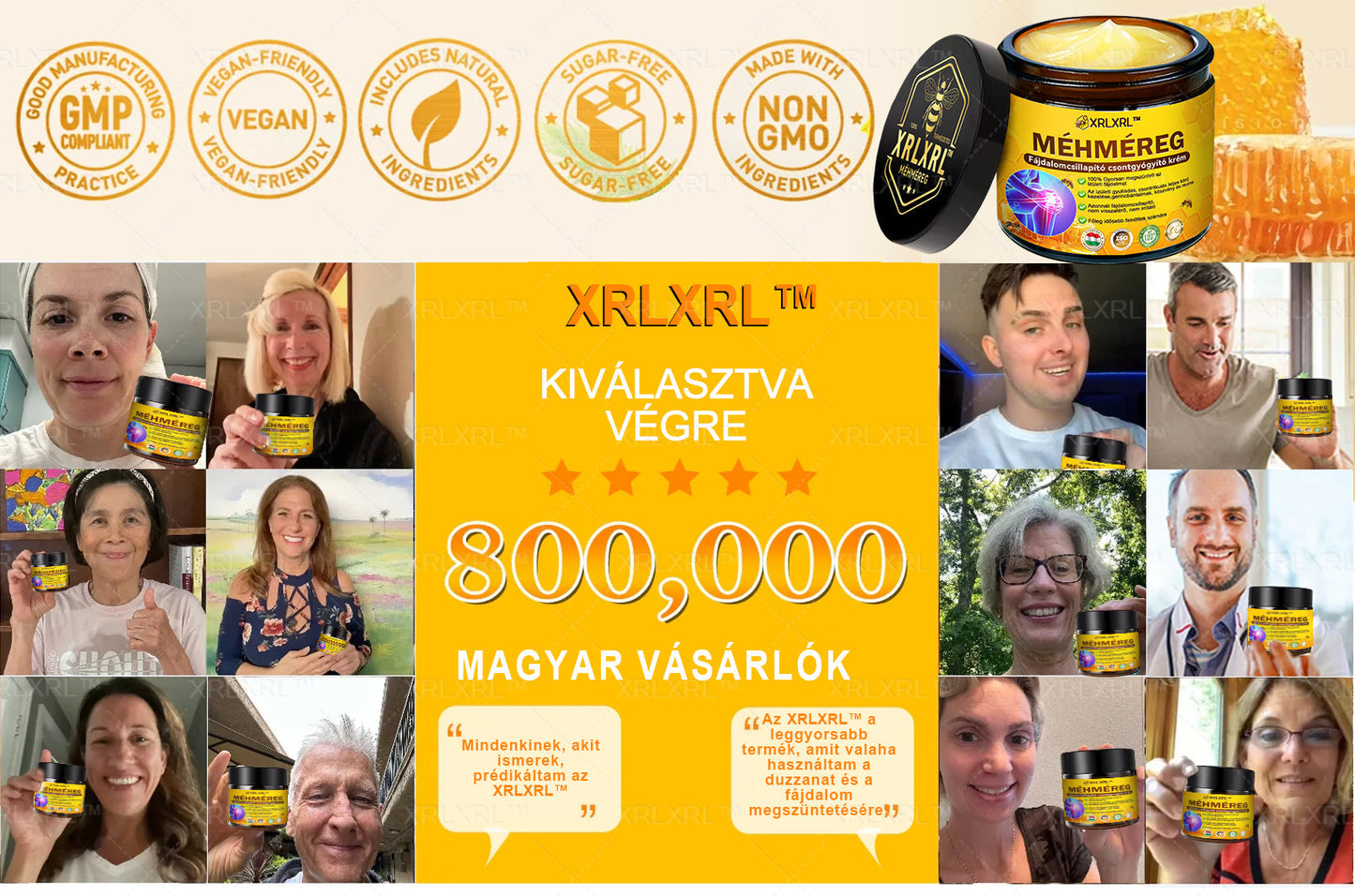 𝑿𝑹𝑳𝑿𝑹𝑳®🧑‍⚕️ Botulinum Toxin és Méhméreg Fájdalomcsillapító Csontgyógyító Krém (Felnőttek és idősek számára)