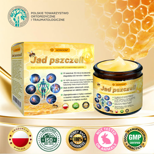 ADNOON® Krem Przeciwobrzękowy i Przeciwbólowy z Jadem Pszczelim