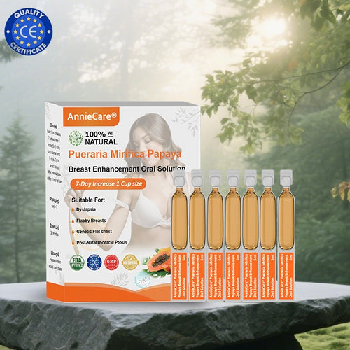 AnnieCare® Pueraria Mirifica Papaya Perorální roztok pro zvětšení prsou📈 (Plnější prsa - Podpora metabolismu tuků - Obnovení pružnosti pokožky)