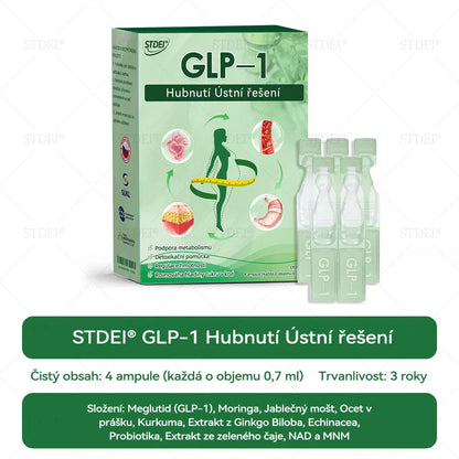 🌿 Oficiální obchod ČR | STDEI® GLP-1 8-v-1 Fit &amp; Vital Řešení (Jednou denně, viditelné změny za 7 dní) ✅ Obezita, kardiovaskulární zdraví, cukrovka, spánková apnoe, zdraví střev, problémy se klouby a další.