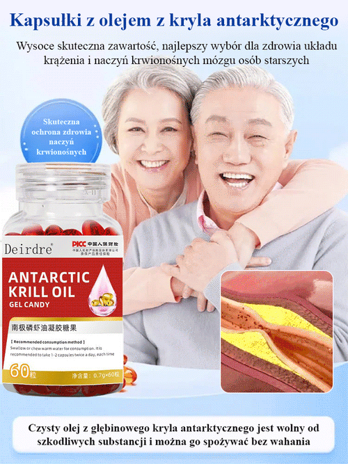 Skoncentrowane kapsułki zdrowotne z astaksantyną