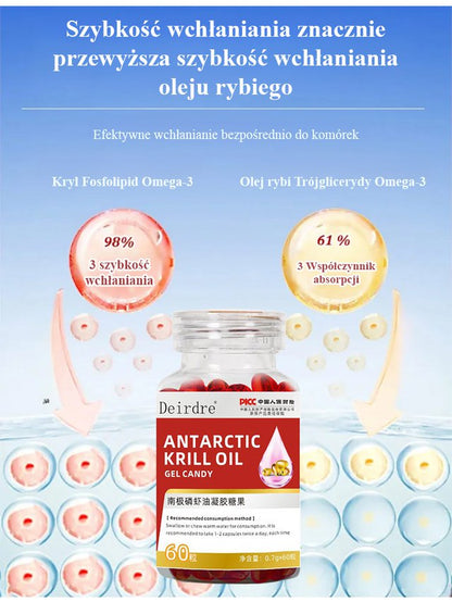 Skoncentrowane kapsułki zdrowotne z astaksantyną