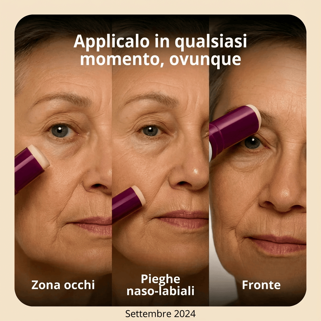 Stick Antirughe al Calcio – Ringiovanisce e Rassoda il Viso | Formula al Calcio + Collagene con Complesso Ribornic Brevettato