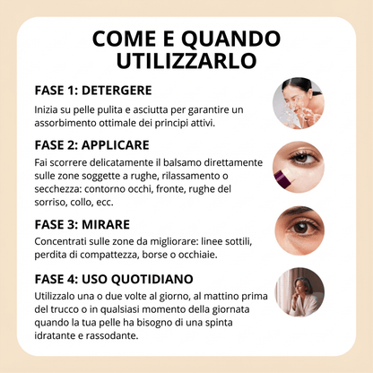 Stick Antirughe al Calcio – Ringiovanisce e Rassoda il Viso | Formula al Calcio + Collagene con Complesso Ribornic Brevettato