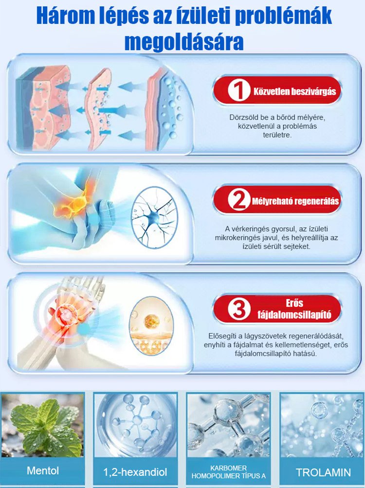 【Teljesen új frissítés】Testízületi masszázsápoló krém