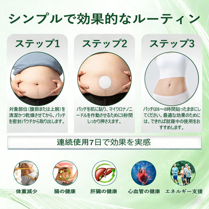 🇯🇵 公式オンラインショップ | 💯CareUplift® モリンガ・ベルベリン×NAD+ 10-in-1 ダイエットパッチ（即効性、わずか7日間で効果を実感） ✅ 減量、たるんだ肌の引き締め、血糖値ケア、睡眠時の呼吸サポート、関節の悩みの改善に