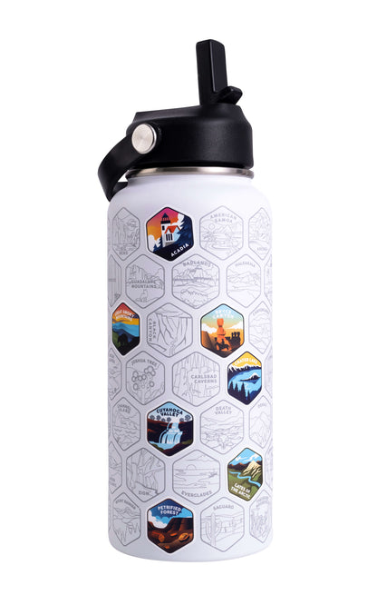 Lets Wander™ National Parks Water Bottle + Stickers