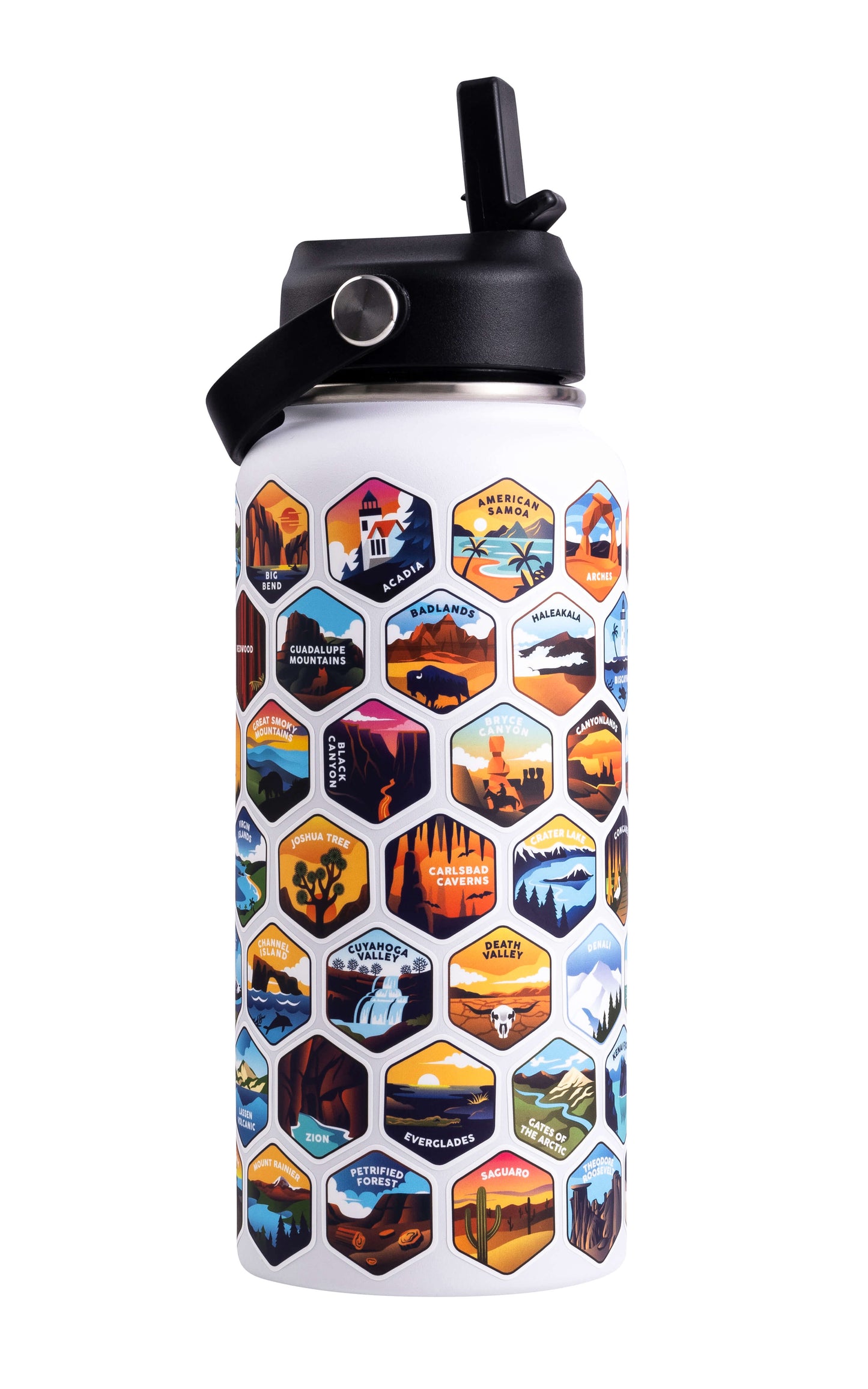 Lets Wander™ National Parks Water Bottle + Stickers