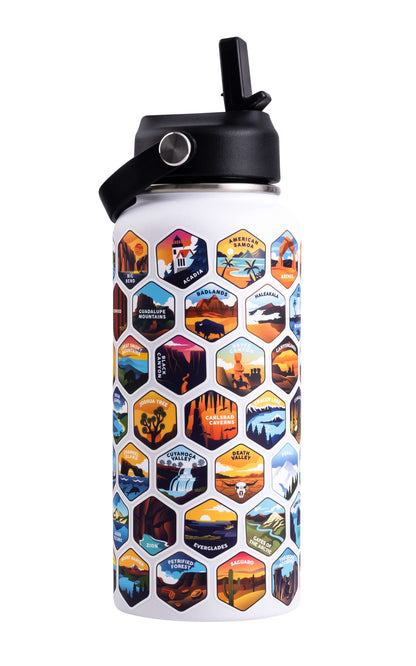 Lets Wander™ National Parks Water Bottle + Stickers