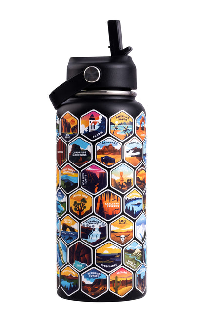 Lets Wander™ National Parks Water Bottle + Stickers
