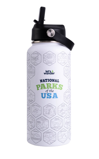 Lets Wander™ National Parks Water Bottle + Stickers