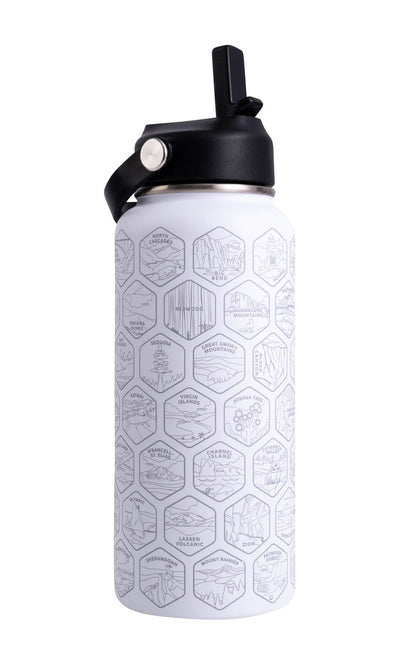 Lets Wander™ National Parks Water Bottle + Stickers