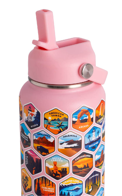 Lets Wander™ National Parks Water Bottle + Stickers