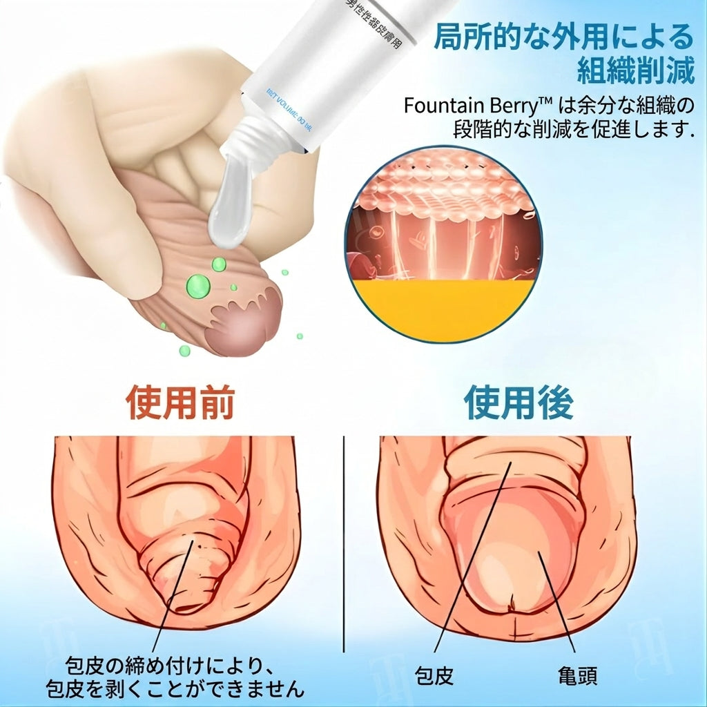 ⚡ Fountain Berry™ 包皮柔軟ジェル：本来の感覚を取り戻し、活力を再起動させる