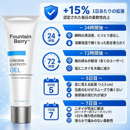 ⚡ Fountain Berry™ 包皮柔軟ジェル：本来の感覚を取り戻し、活力を再起動させる