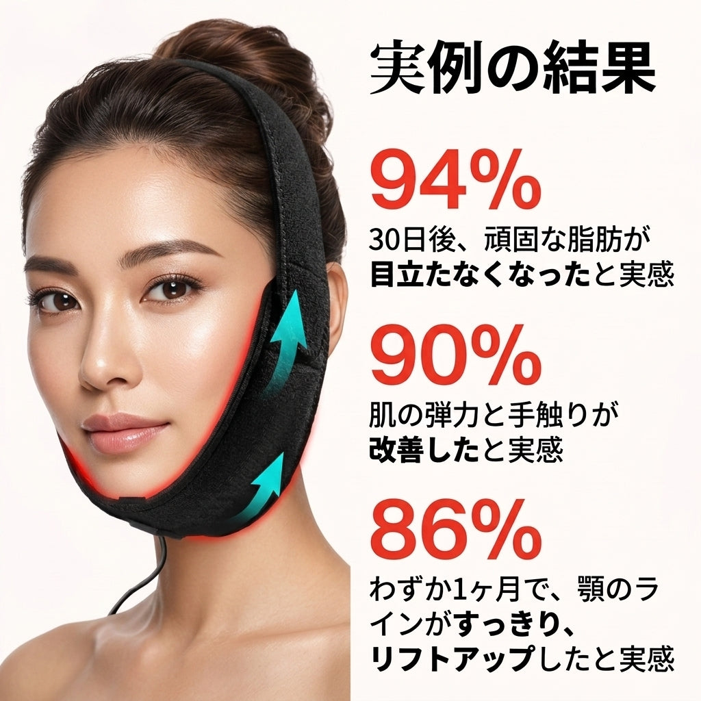 【公式】フォンテンベリー EMSリフトアップベルト ～赤色LED×温熱トリプルケアでフェイスライン引き締め～