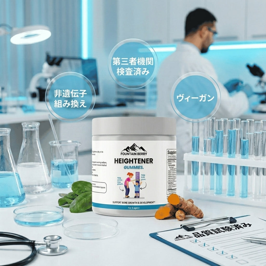 Fountain Berry™ 成長サポートグミ – 楽しく健康的に、子どもの成長をサポート