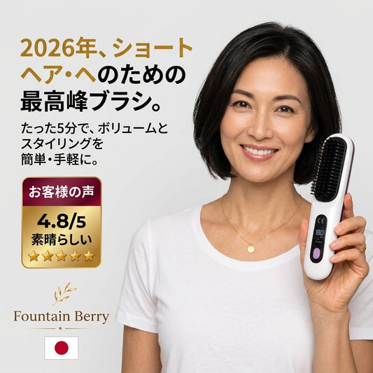 Fountain Berry™ – コードレス温風ブラシ