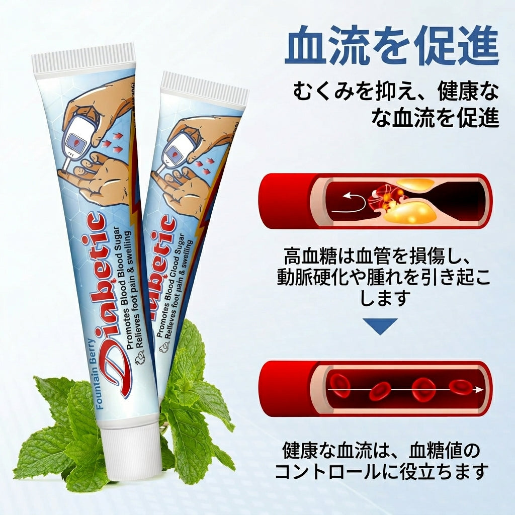 Fountain Berry® VitaGluco 糖尿病治療クリーム
