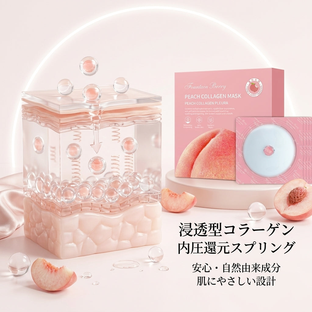 【フェアリー・バースト】Fountain Berry ピーチコラーゲンマスク 専用バストケアシート